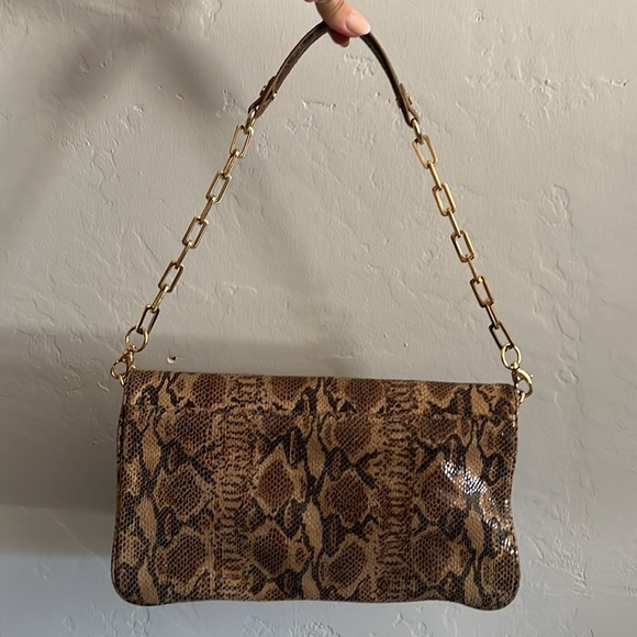 Tory Burch snake skin print clutch - Picture 5 of 10